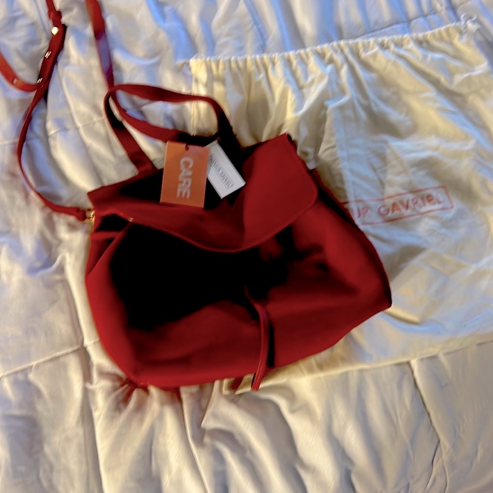 Rust suede MANSUR GAVRIEL soft lady bag NWT